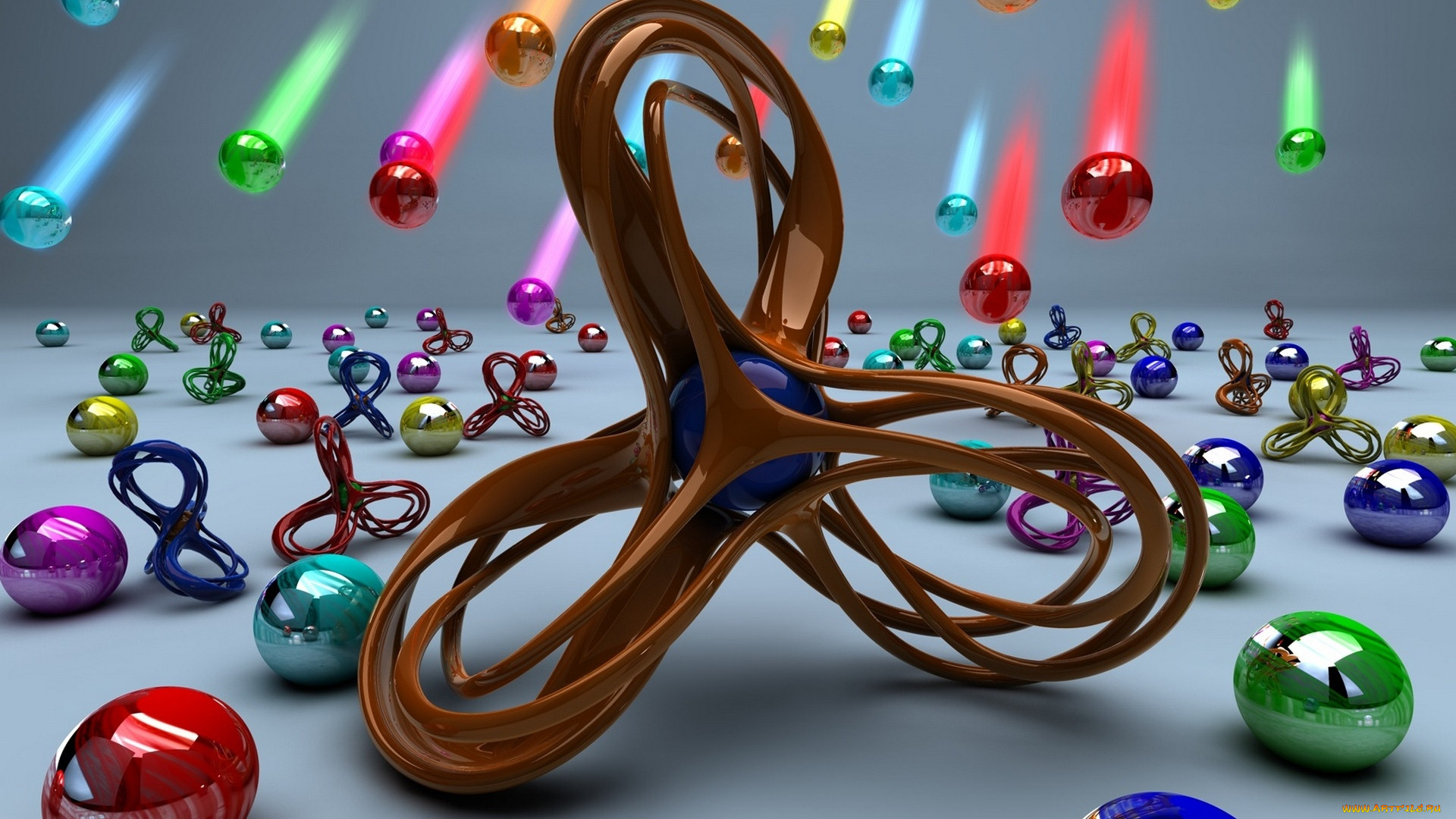 3d-grafika, 3 ,  , balls, 
